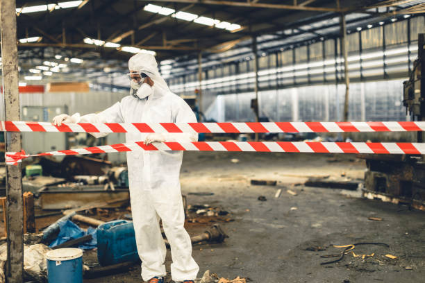 Professional Biohazard Cleanup technician working in North Walpole, NH